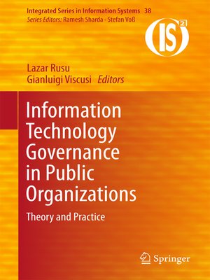 cover image of Information Technology Governance in Public Organizations